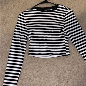 Striped crop top